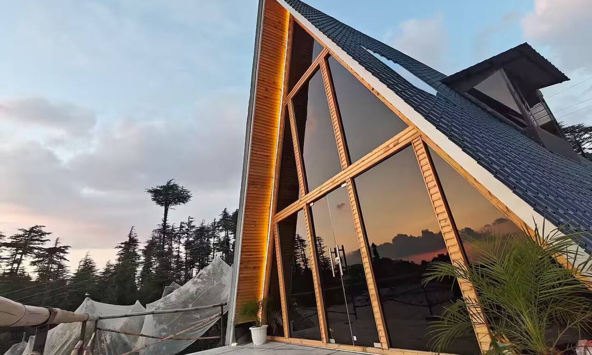 Theog Ski Chalet | A shape cabin, Private jacuzzi