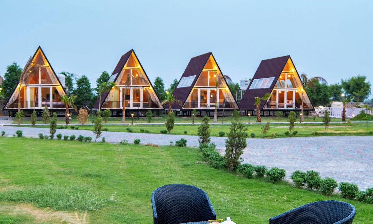 Faridabad Villa | Alaya Stays Malik Farms Wooden Cottages