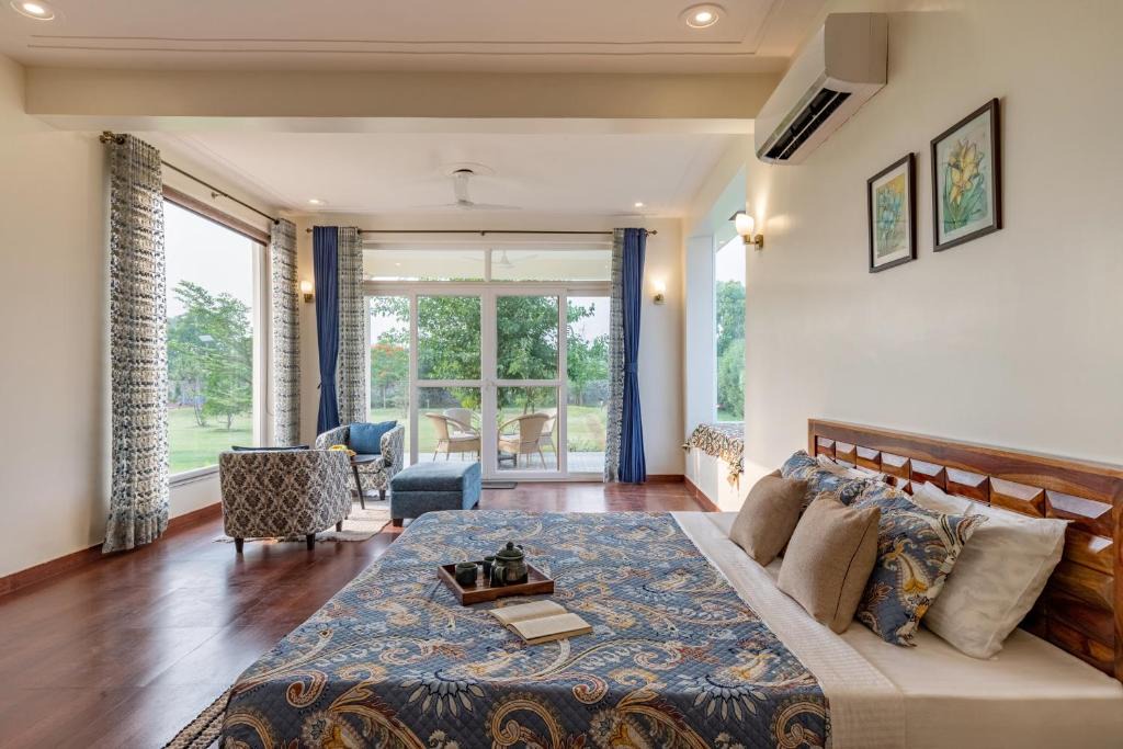 Gurugram Villa | Alaya Stays Raga 2BHK Farmstay with an entertainment lounge