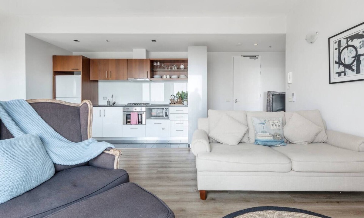 Coburg Apartment | Bright Open Plan Living with Stunning City Views