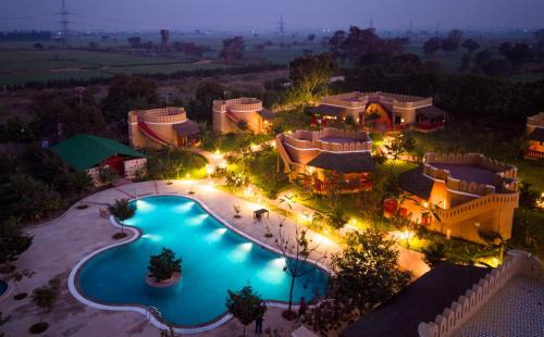 Sonepat Resort | ELIVAAS Signature Aanandam Villas and Resort Pet-friendly Premium Room With Shared Pool, Restaurant & Garden