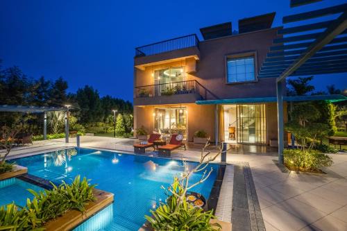 Jamwa Ramgarh Villa | ELIVAAS Signature Noahs Ark 3 BHK Villa with Pvt Pool, Garden & Gazebo