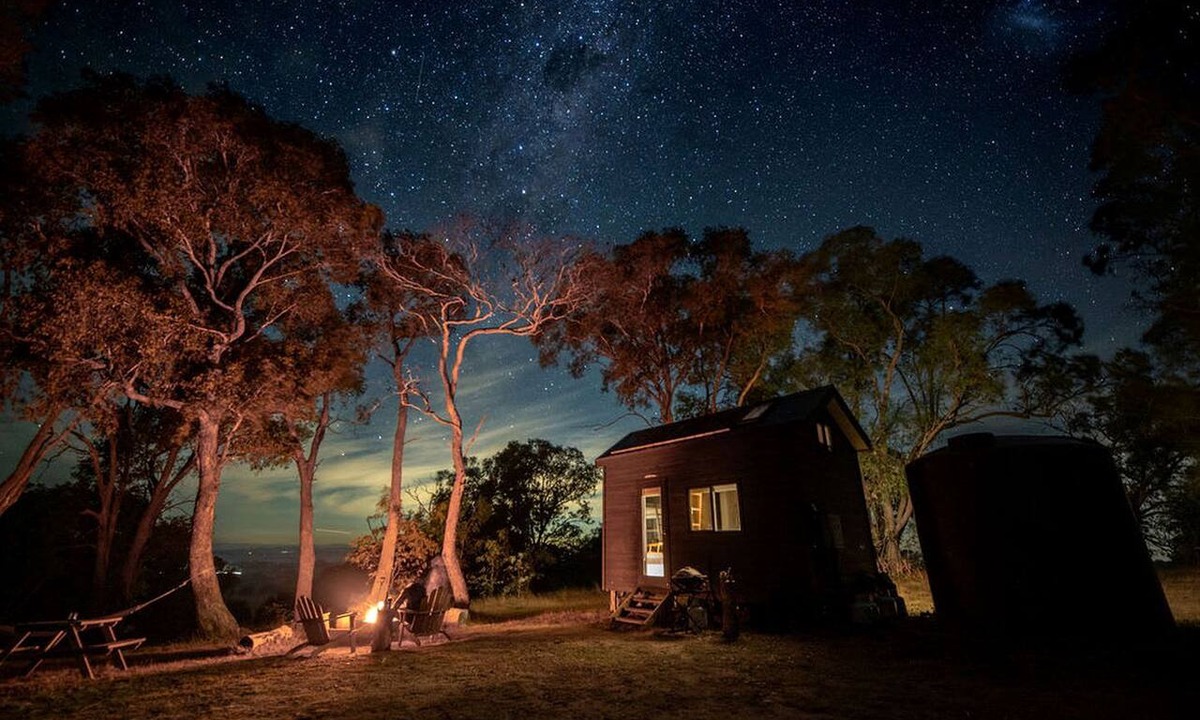 Metcalfe Cabin | Secluded Tiny Home with Wild Yoga Retreat near Malmsbury, Macedon Ranges Victoria