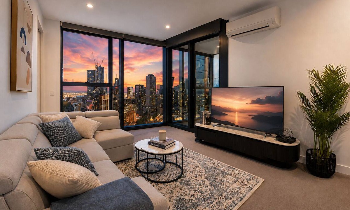 Carlton South Apartment | Sky-High 2BR/2BTH + 19F Panoramic CBD Views