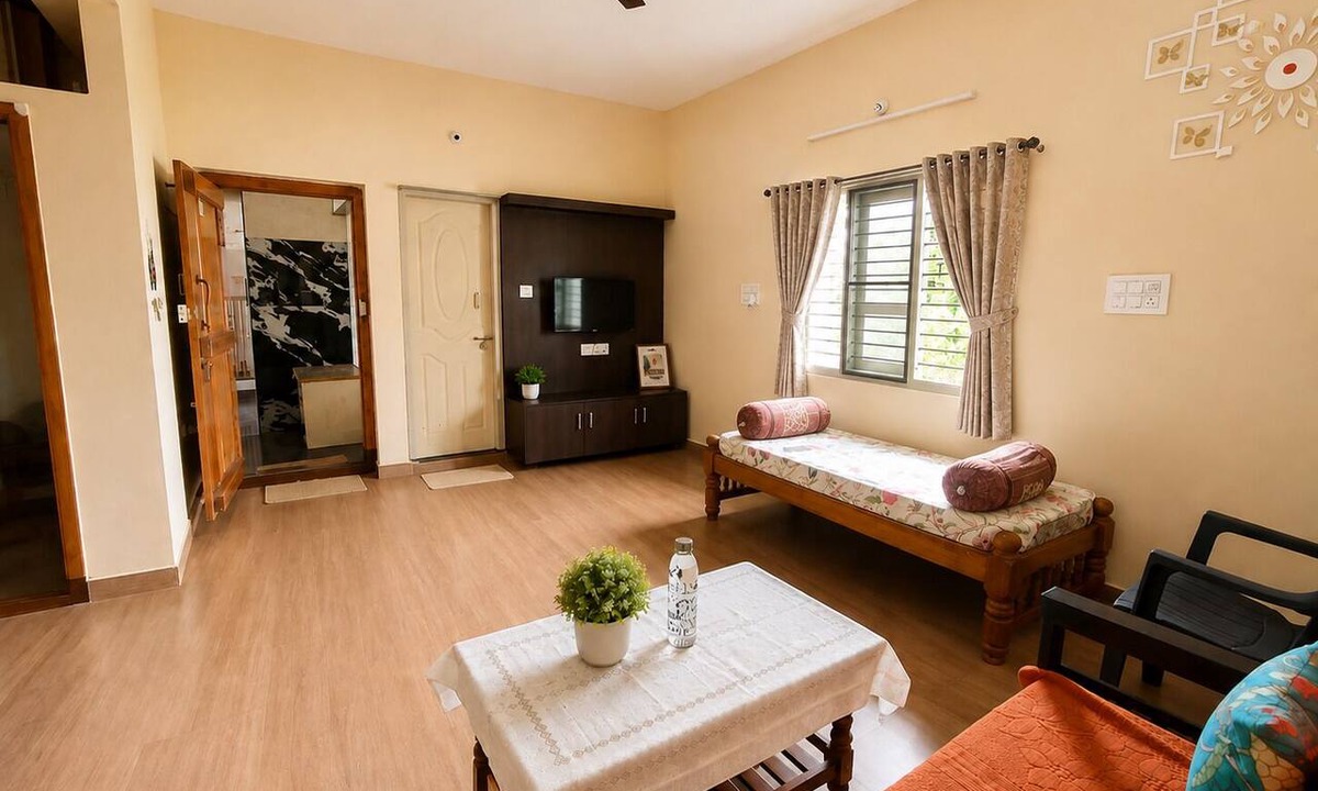 Shimoga Apartment | Tranquil 1-bedroom apartment in charming Shivamogga awaits you
