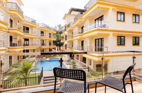 Siolim Apartment | AC Studio Room with balcony