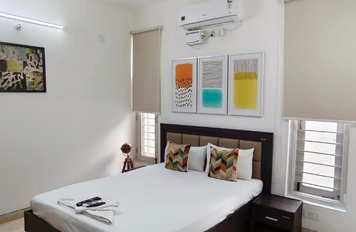Koramangala 3 Block Apartment | BluO 1BHK Koramangala - Kitchen, Lift, Parking