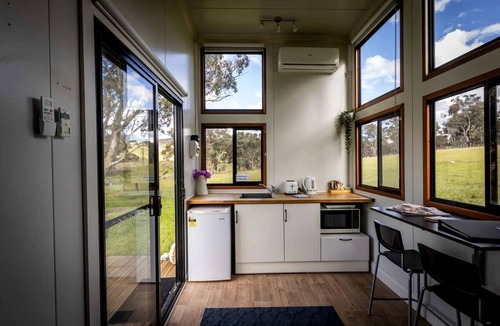 Windeyer Cabin | Classy Tiny House on an Alpaca Farm in Windeyer Ideal for Luxury Glamping, NSW