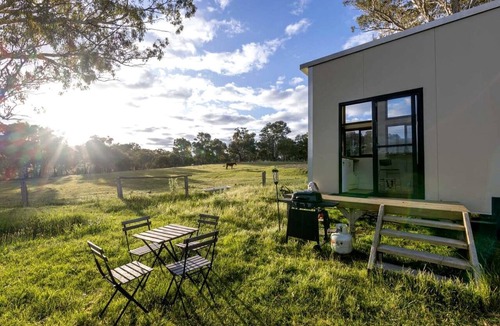 Windeyer Cabin | Classy Tiny House on an Alpaca Farm in Windeyer Ideal for Luxury Glamping, NSW