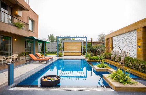 Jamwa Ramgarh Villa | ELIVAAS Signature Noahs Ark 3 BHK Villa with Pvt Pool, Garden & Gazebo