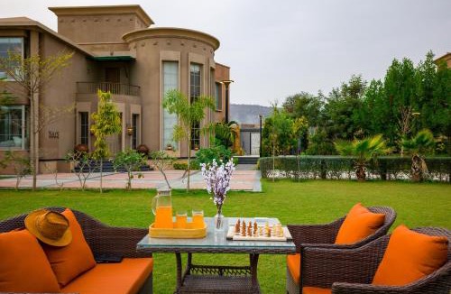 Jamwa Ramgarh Villa | ELIVAAS Signature Noahs Ark 3 BHK Villa with Pvt Pool, Garden & Gazebo