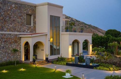 Amer Villa | ELIVAAS Signature Villa Fiorita Stunning Mediterranean-Style 3 BHK Villa With Outdoor Pool, Bar & Hill Views