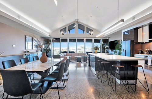 Nangkita House | Modern waterfront retreat, with indoor heated pool and games room.