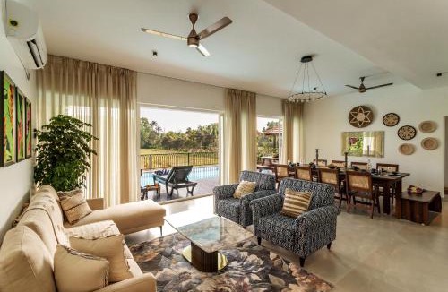 Parra Villa | Verona by Hireavilla - 6BR Villa with Pool & Field View in Parra, North Goa