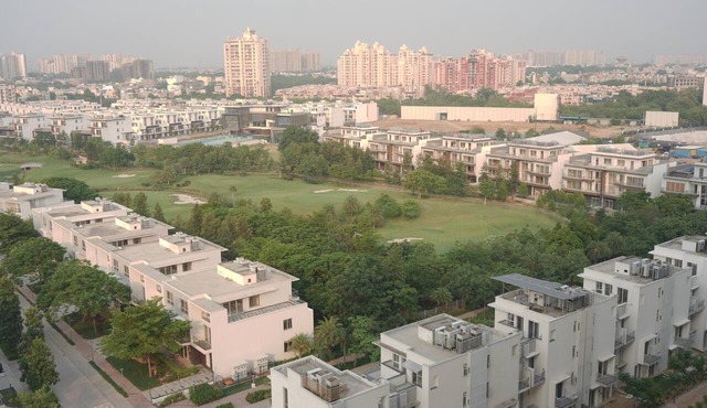 2-bedroom apartment in peaceful Greater Noida with AC and gym access