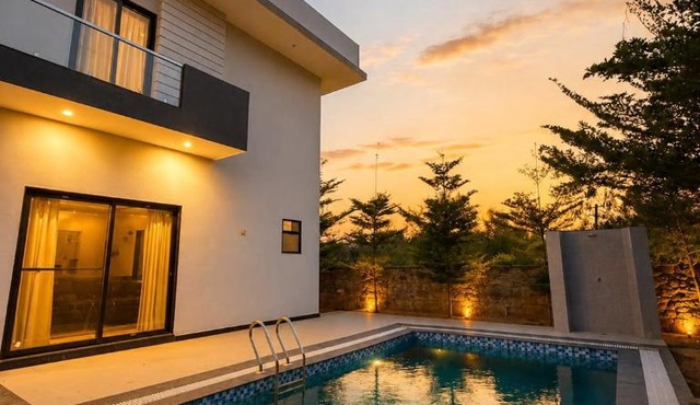 3 bhk Farm with Pool and hill View in Achrol