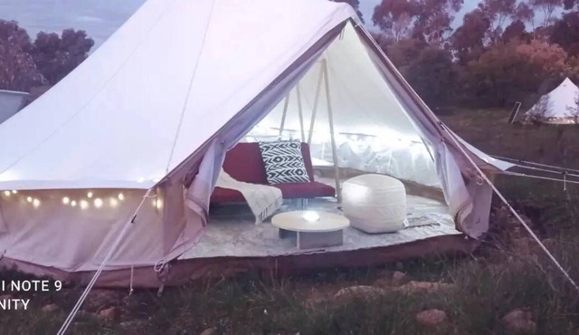 Eight Glamping tents on 45 stunning acres. Serenity of Heathcote Glamping Park in Heathcote South