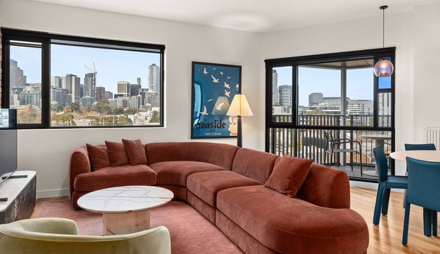 Hawke & Hide Designer 3BR Balcony Retreat in West Melbourne