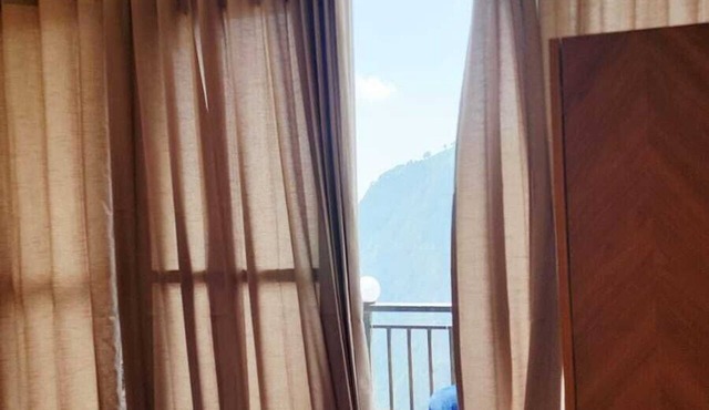 Hazy hill in Mussoorie