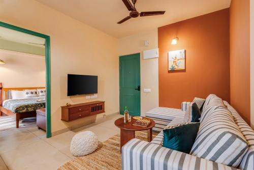 Heritage The Bosque by Hireavilla - 1BHK in North Goa with Pool, Gym & Clubhouse Access in Mapusa