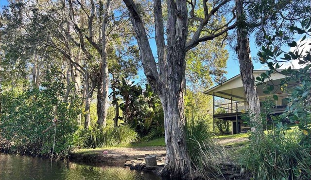 Rare wilderness riverfront 15 mins from Hastings St in Cooroibah