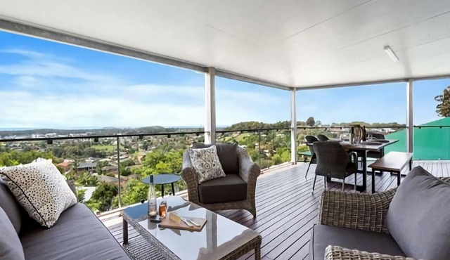 Welcome to Pacific Vista, a beautiful two-story home located in an idyllic nature setting. in Coffs Harbour