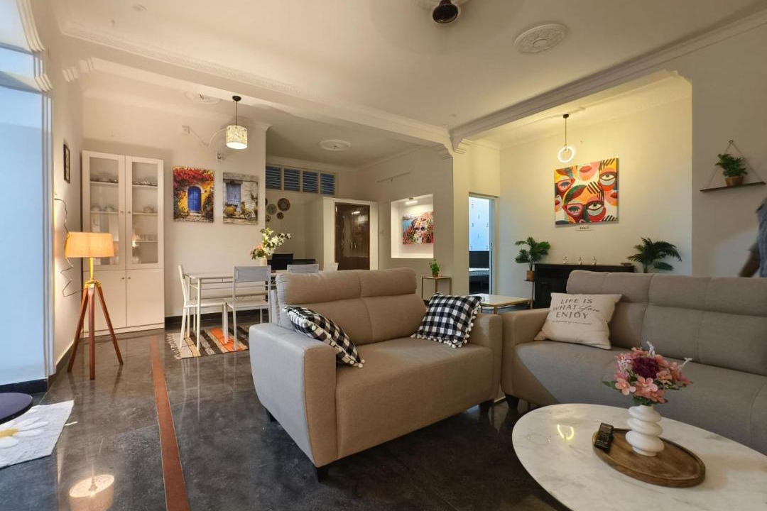 Bengaluru Apartment | Urban Boho Retreat - Spacious 2 & 3BHK Apartments near KR Puram