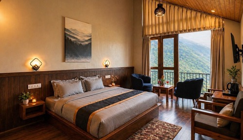 Studio Suite, Balcony, Hill View