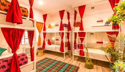 Bed in 6 Bed Mixed AC Dormitory Room with Ensuite Bathroom - LOWER BED