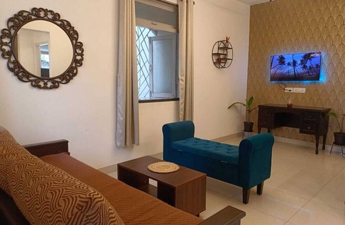 Candolim Apartment | Bliss by the Pool is a spacious 1 bhk just 600 meters from the Candolim beach.