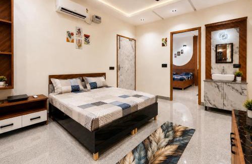 Kurukshetra House | Premium 1BHK Stay with Private Balcony & Attached Bathroom