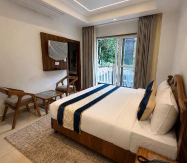 Dharamshala Hotel | The Grand Indra Resort # Central Heated & Air Cooled # Lift # Parking # Restaurant # Rooftop # Dharamshala