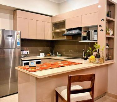 Gurugram Apartment | Romantic Sky Studio with Pool by The Nook