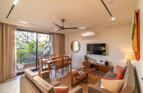 Greater Kailash Enclave I Apartment | The GK Nook by The Blue Kite, Modern 3BHK Apartments near M Block Market, Greater Kailash