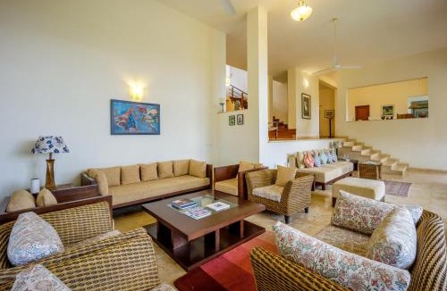 Pilerne Industrial Estates Villa | White House by Hireavilla - Stunning Hilltop 3BHK Villa with Pool and River View